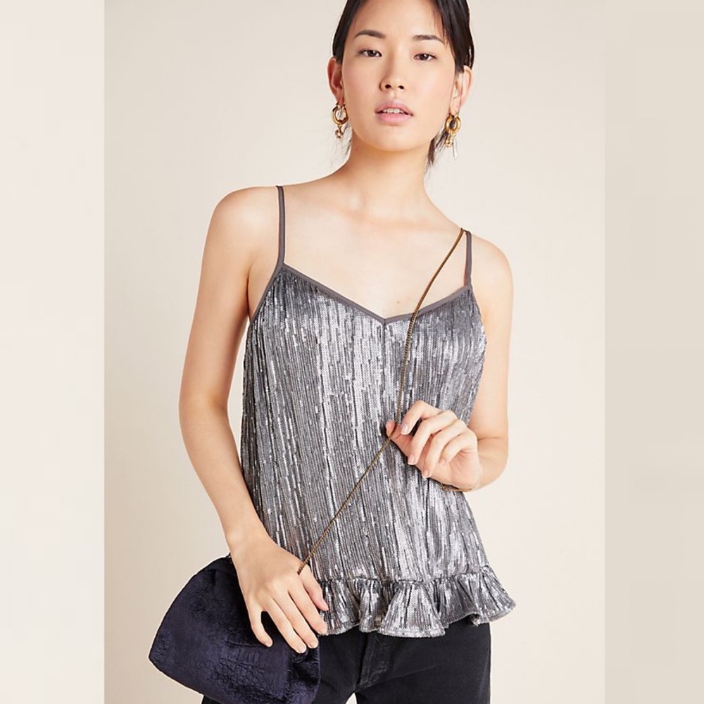 ANTHROPOLOGIE Amelie Beaded Cami
